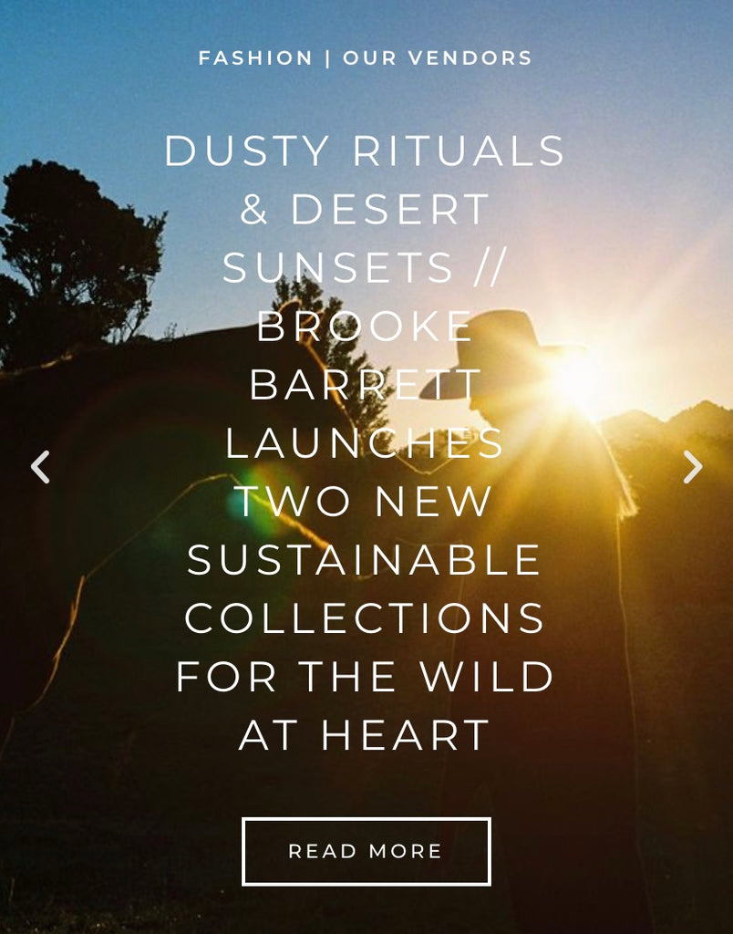 BROOKE BARRETT | Dusty Rituals + Desert Sunsets featured on Wild Hearts